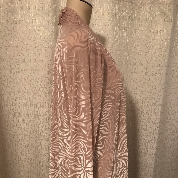 Ruby Rd Gold Velvet Open Front Jacket, Small - Picture 2 of 3